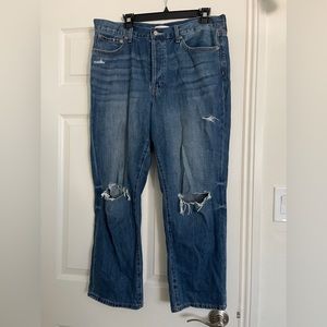 PISTOLA dark wash wide leg denim